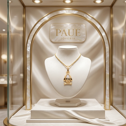 Dije Perro Seline Con Diamantes Oro puro 18k