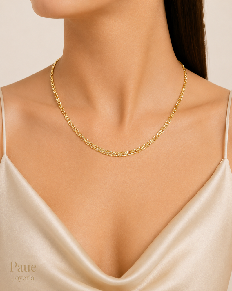 Cadena Zaphiré Oro Italiano 18k