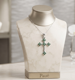 Dije Cruz Jerusalem  En Plata 925