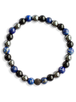 Brazalete Tayrona Lapislázuli 6mm - Tayrona Accesorios