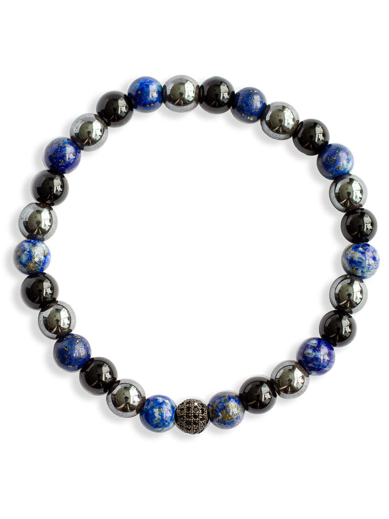 Brazalete Tayrona Lapislázuli 6mm - Tayrona Accesorios