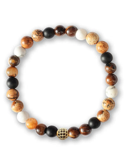 Brazalete Tigre Nevado 6mm - Tayrona Accesorios
