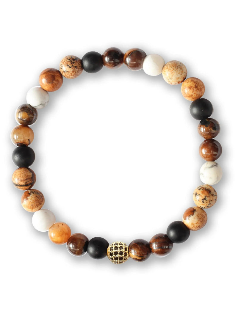 Brazalete Tigre Nevado 6mm - Tayrona Accesorios
