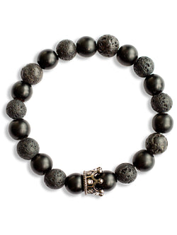 Brazalete Pareja Onyx 8mm - Tayrona Accesorios