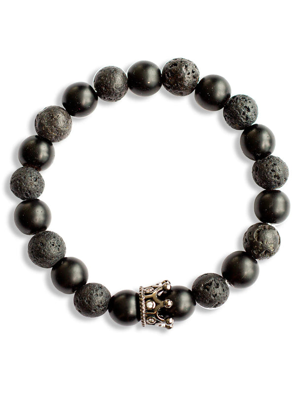Brazalete Pareja Onyx 8mm - Tayrona Accesorios