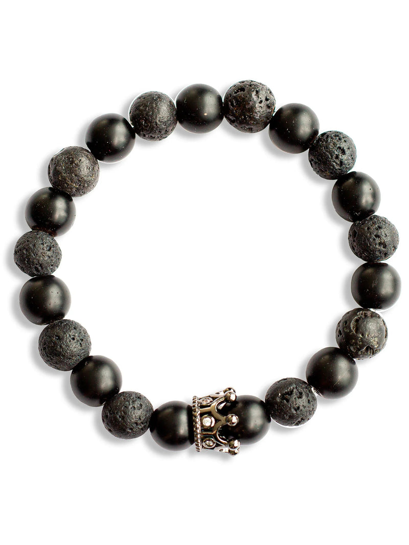 Brazalete Pareja Onyx 8mm - Tayrona Accesorios