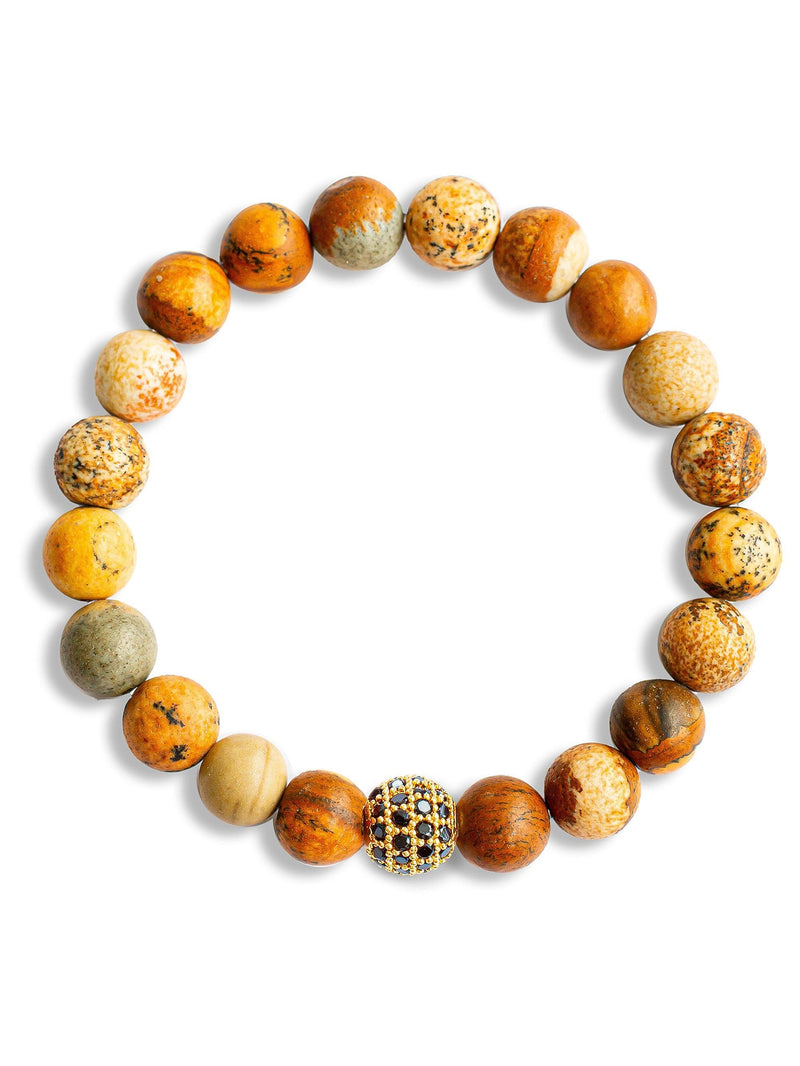 Brazalete Jasper 8mm - Tayrona Accesorios