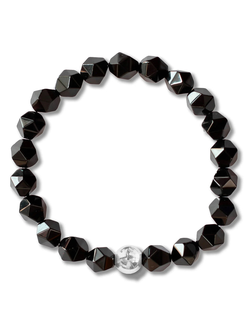 Brazalete Onyx Facetado 8mm