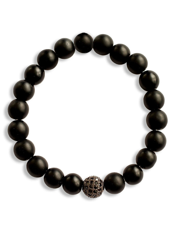 Brazalete All Black 8mm - Tayrona Accesorios