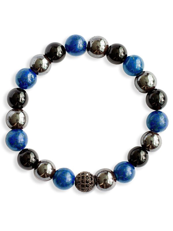 Brazalete Tayrona Lapislázuli 8mm - Tayrona Accesorios