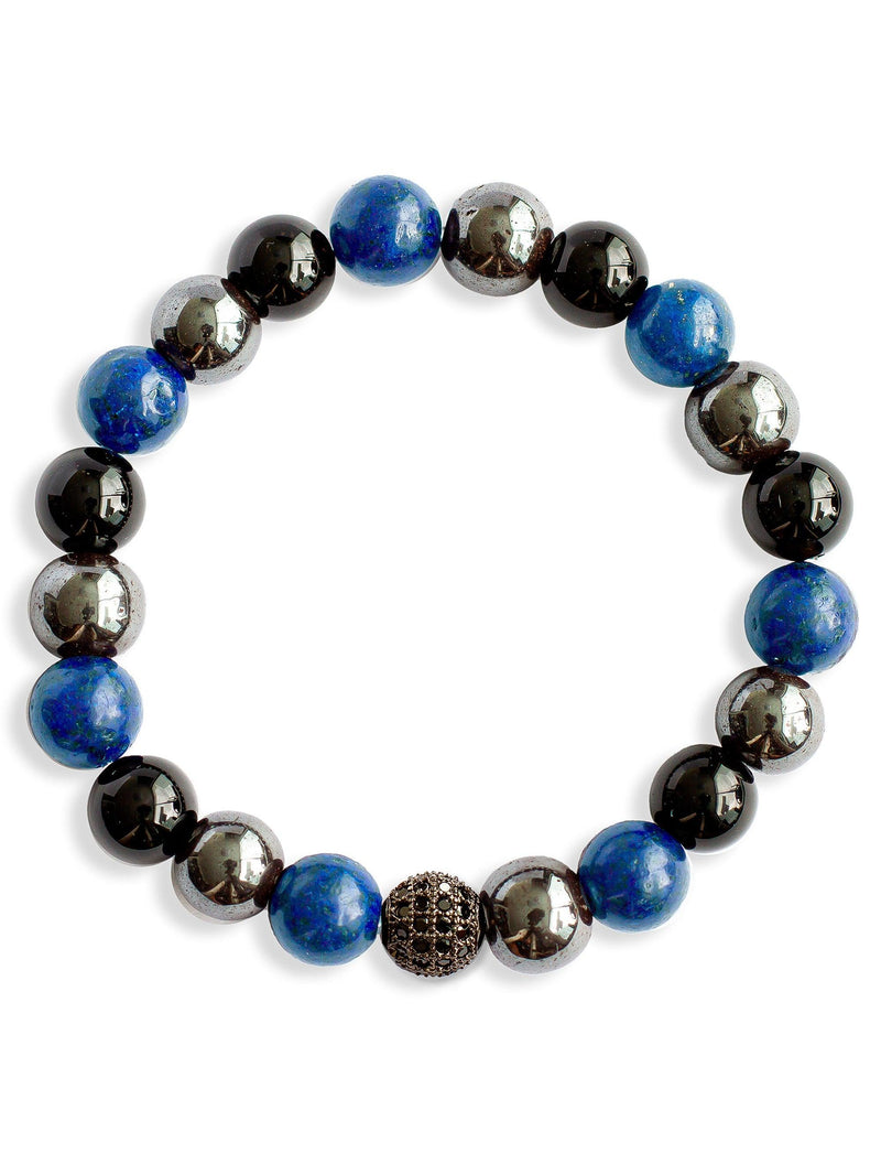 Brazalete Tayrona Lapislázuli 8mm - Tayrona Accesorios