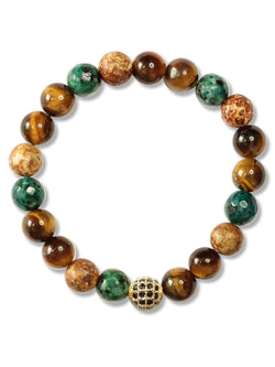 Brazalete Tigre Africa 8mm - Tayrona Accesorios