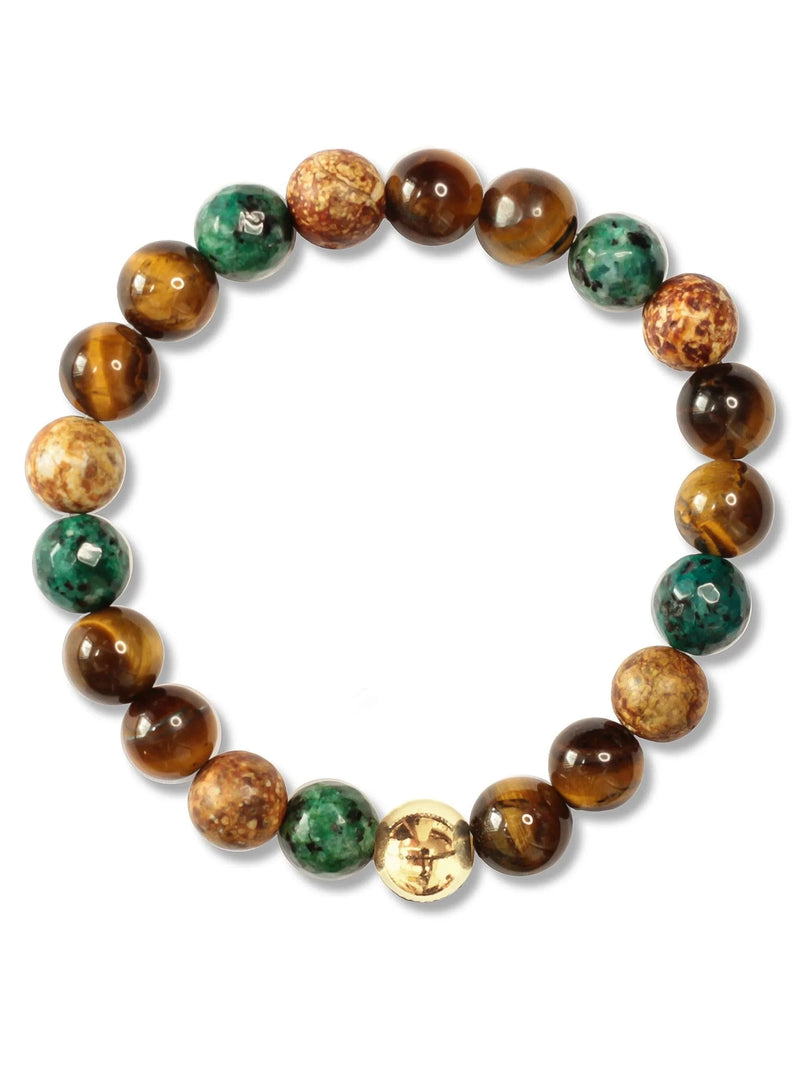 Brazalete Tigre Africa 8mm - Tayrona Accesorios
