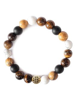 Brazalete Tigre Nevado 8mm - Tayrona Accesorios