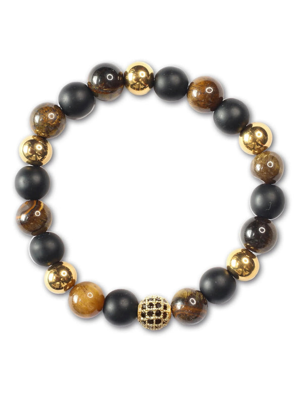 Brazalete Tigre Oro 8mm - Tayrona Accesorios