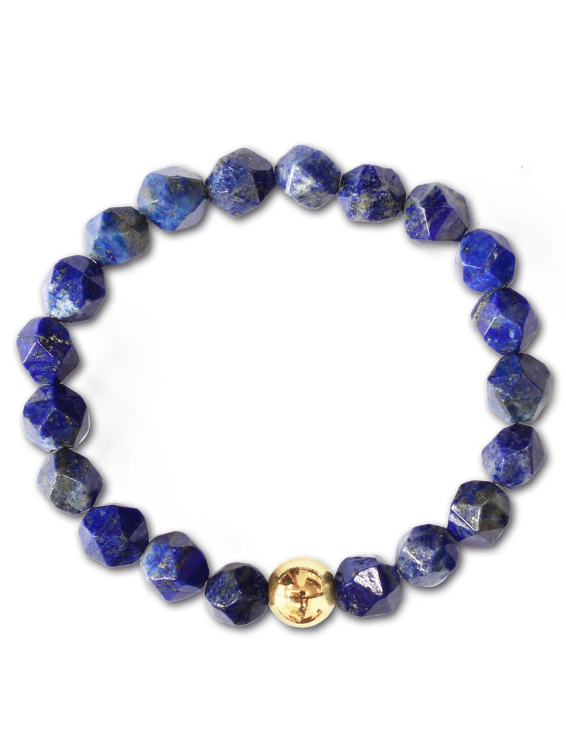Brazalete Lapislazuli Facetado 8mm