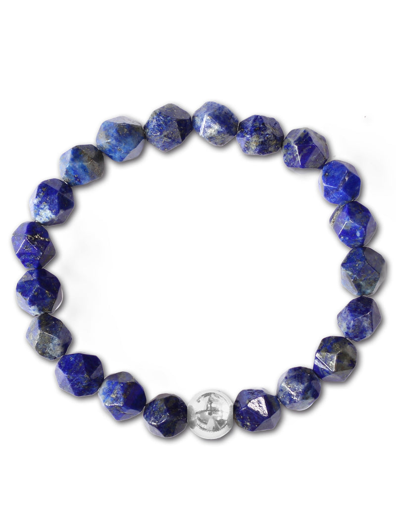 Brazalete Lapislazuli Facetado 8mm