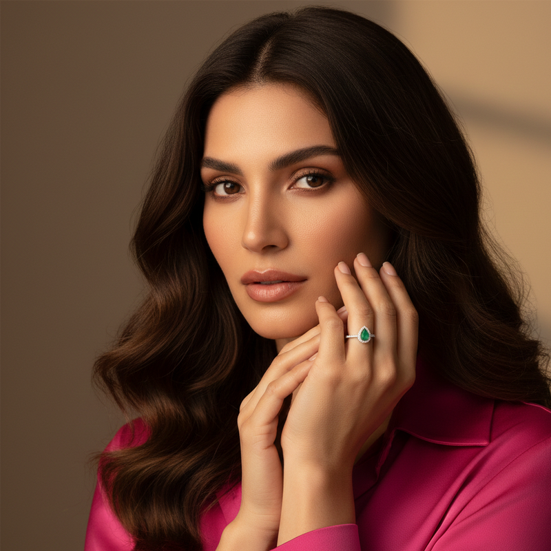 Anillo Con Esmeralda Anya