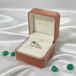 Anillo Con Esmeralda Lazo Del Bosque