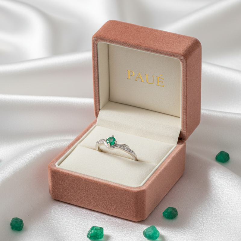 Anillo Con Esmeralda Aura Veneciana