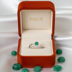Anillo Con Esmeralda Gaia
