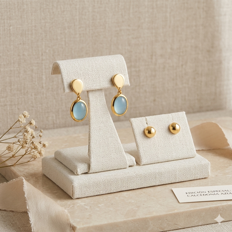 Aretes Piedra Energéticas Alquimia Sagrada