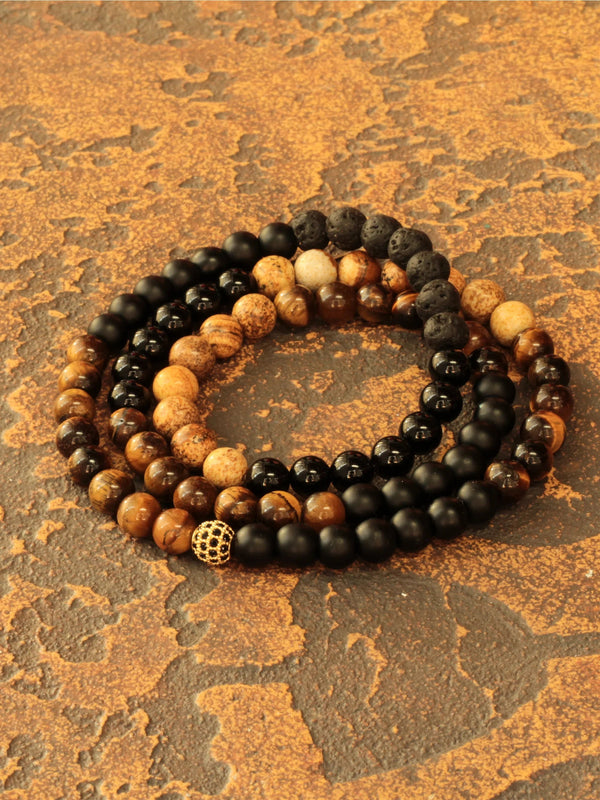 Brazalete Triple Tatacoa 6mm - Tayrona Accesorios