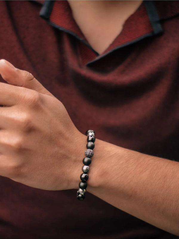 Brazalete Tayrona Onyx 8mm - Tayrona Accesorios