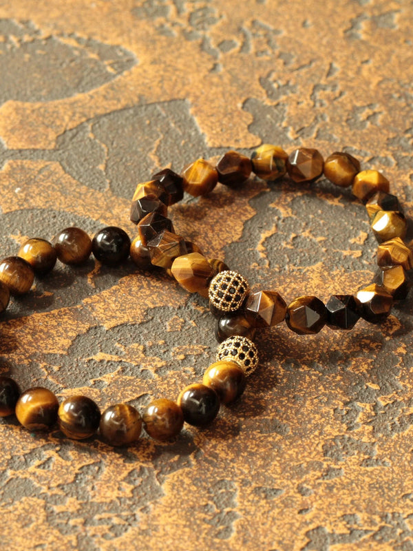 Brazalete Ojo de Tigre 8mm - Tayrona Accesorios