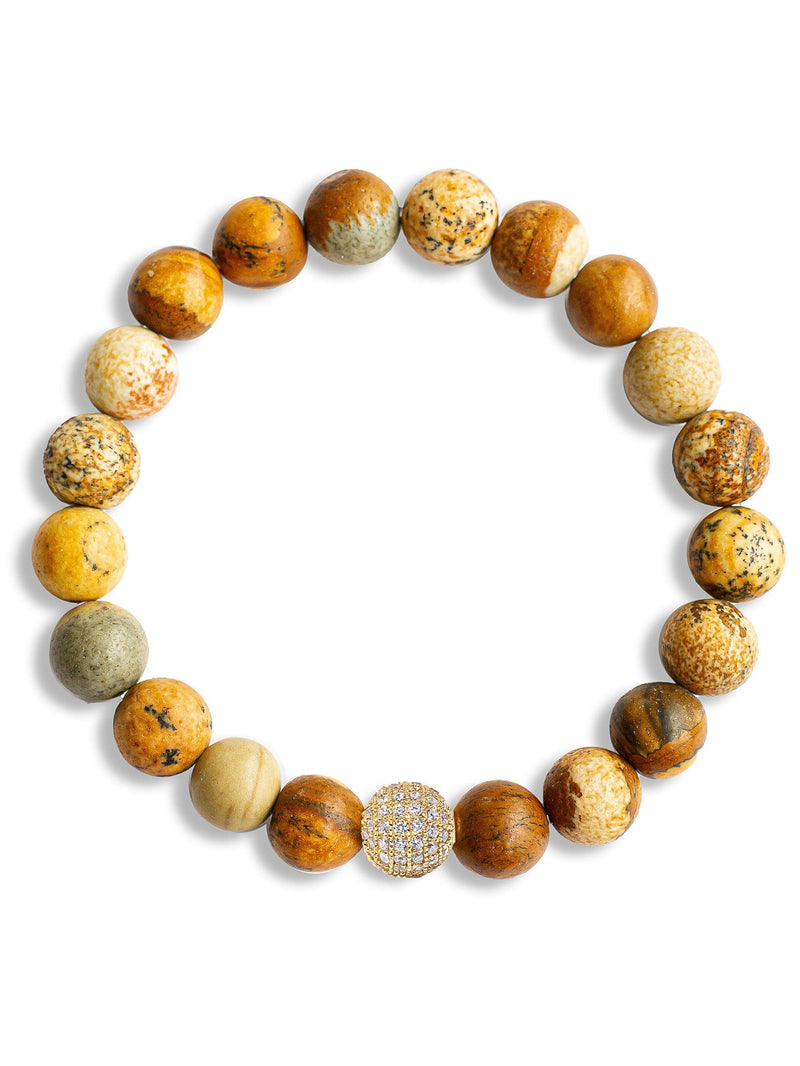 Brazalete Jasper 8mm - Tayrona Accesorios
