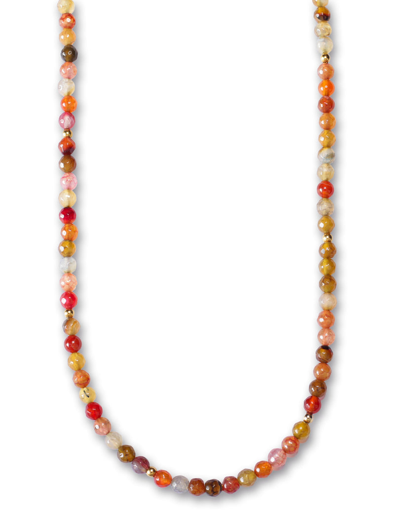 Collar Agata Multicolor 6mm