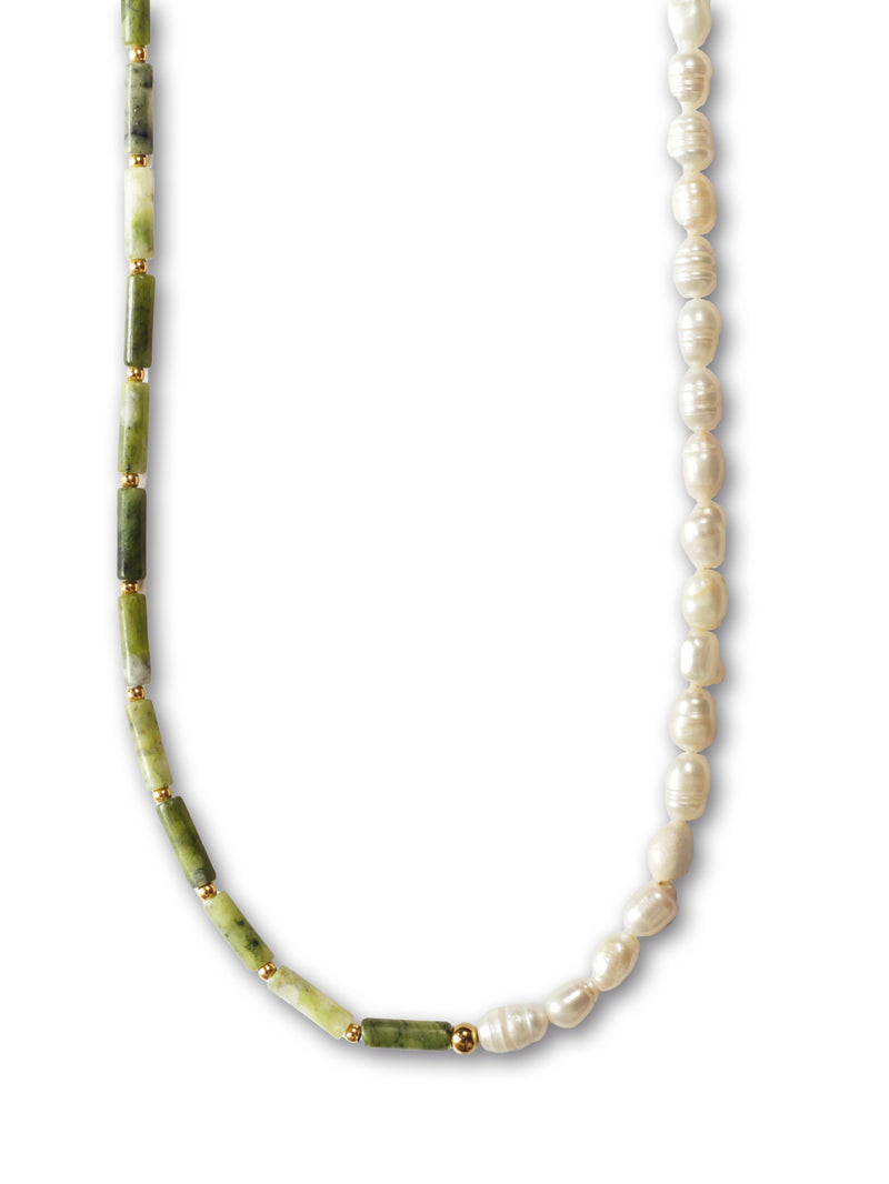 Collar Perla de Rio y Jade