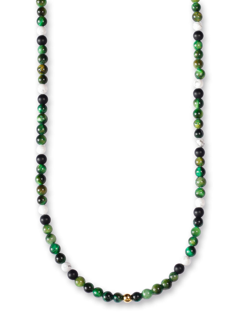 Collar Ojo de Tigre Verde Nevado