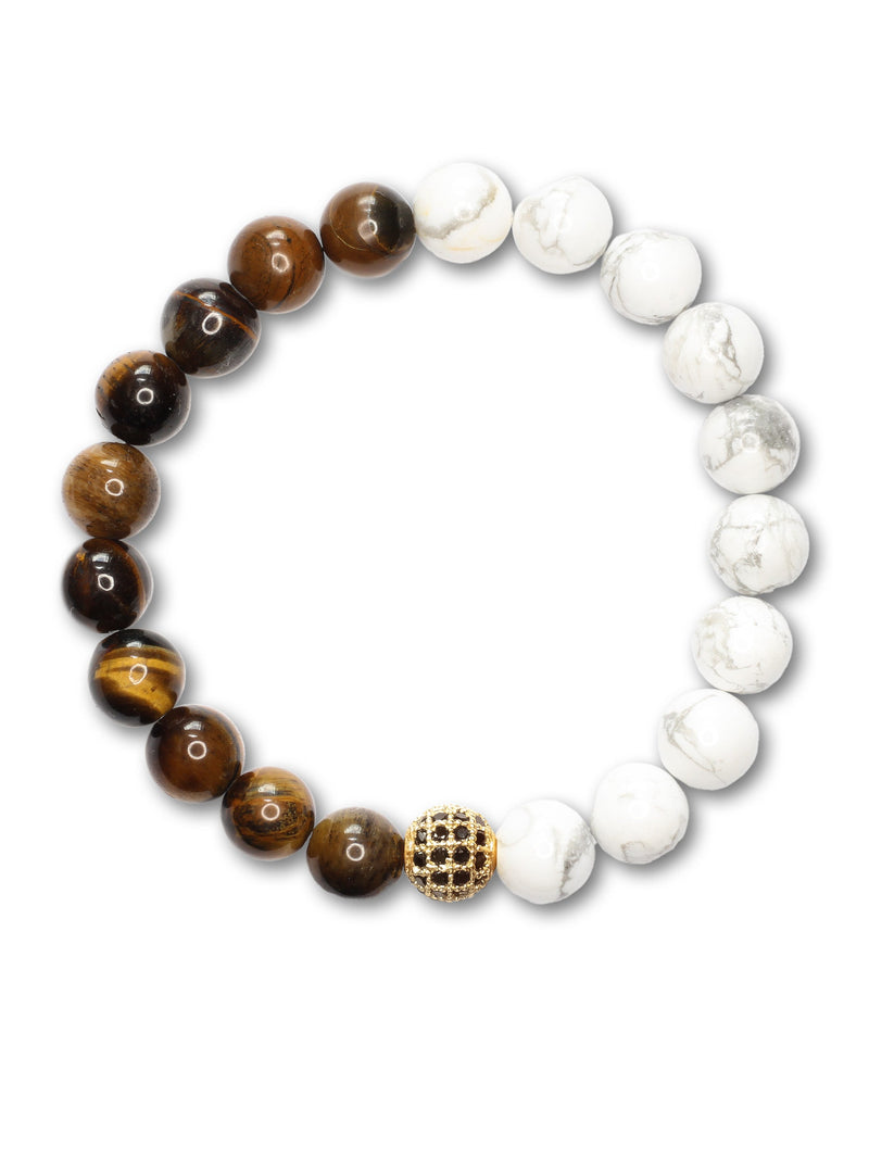 Brazalete Ojo de Tigre Café Nevado