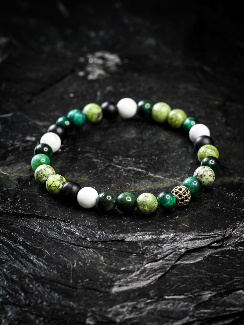Brazalete Tigre Blanco 6mm