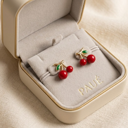 Topos Cherry Chapados en Oro 18K