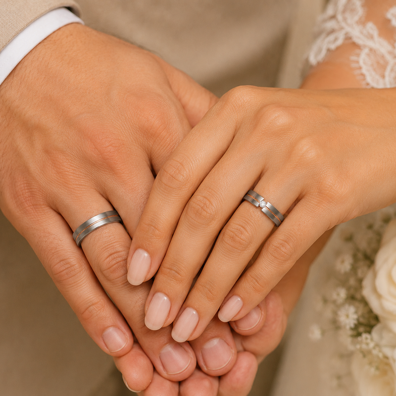 Argollas de Matrimonio Destello Estellar 18k