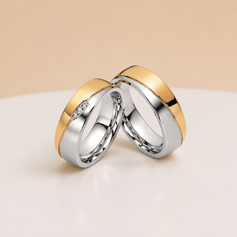 Argollas de Matrimonio Aura Real oro 18k