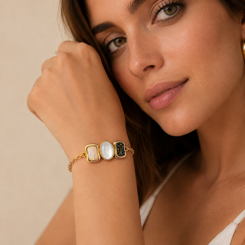 Pulsera Opalo Marino