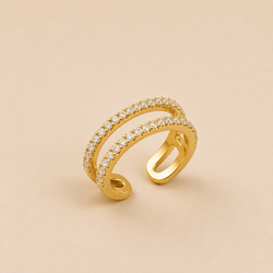 Earcuff Éclat Zircones Oro