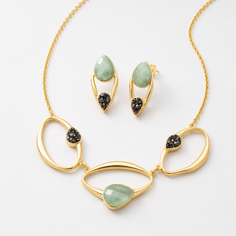 Set Collar + Topos + Pulsera  Zenith