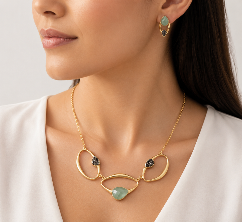 Set Collar + Topos + Pulsera  Zenith