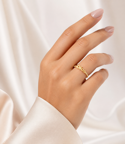 Anillo Celoré Con Zircones Oro 18k
