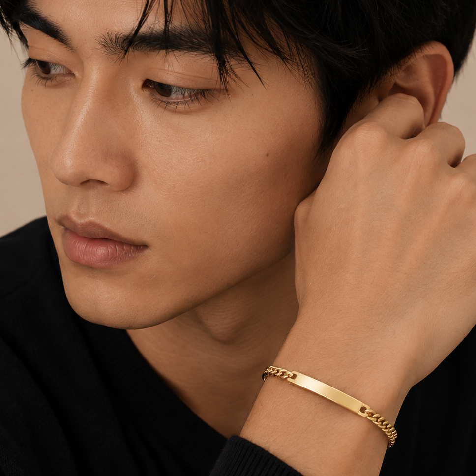 Pulsera Valen En Oro Laminado