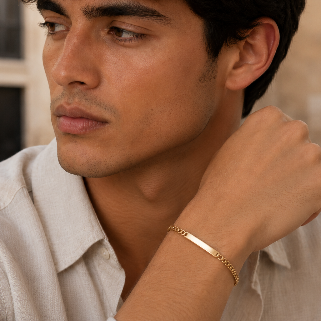 Pulsera Ethereal En Oro Laminado