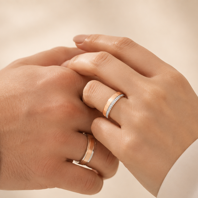 Argollas de Matrimonio Sempiterno 18k