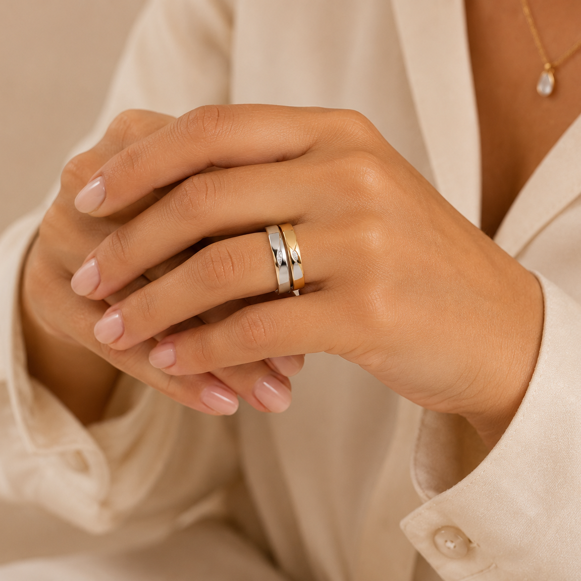 Argollas de Matrimonio Aura Real oro 18k