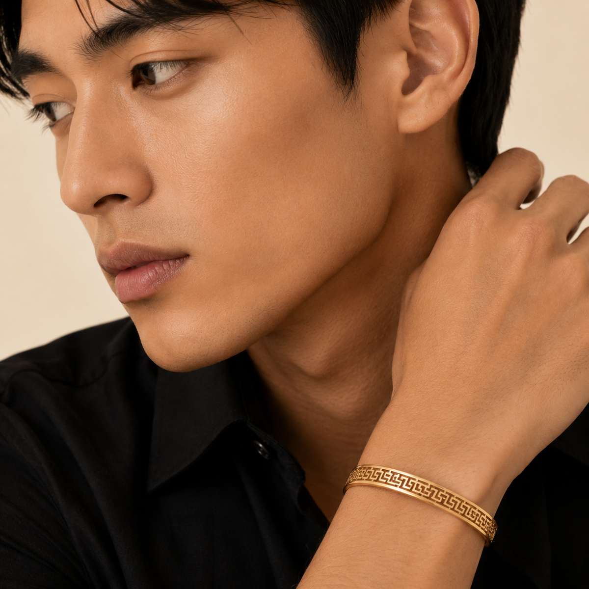 Pulsera Hellenic En Oro Laminado