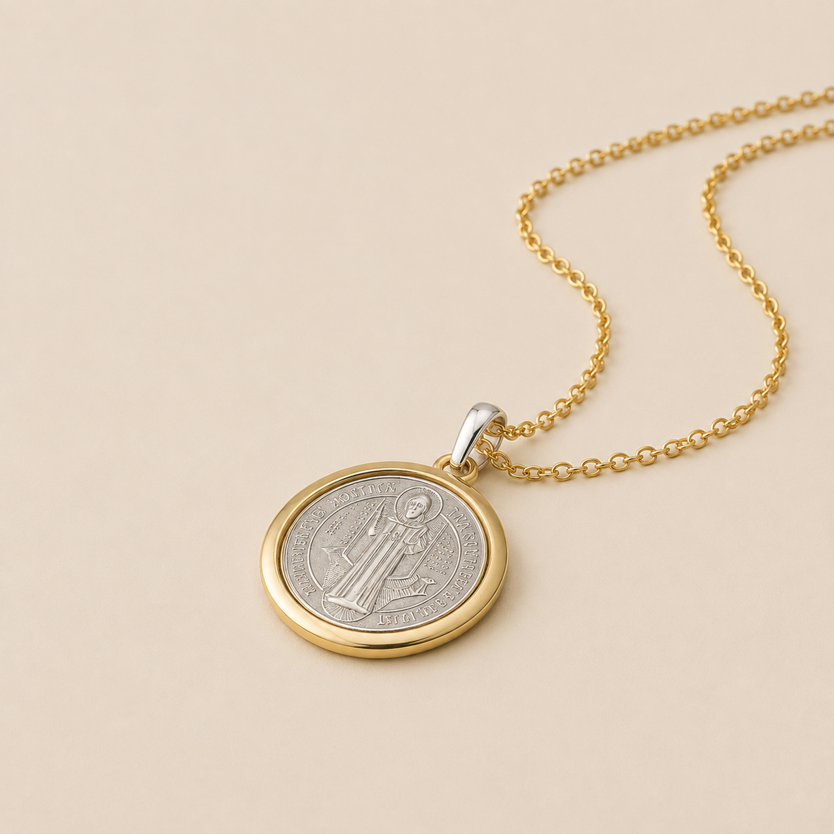 Dije Medalla Oro Plata