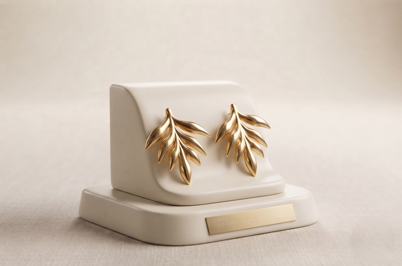 Arete nomuús Mujer Chapadas En Oro